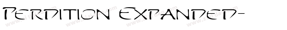 Perdition Expanded字体转换